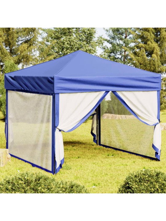 Saliekama nojume ar sienām, zila, 3x3 m