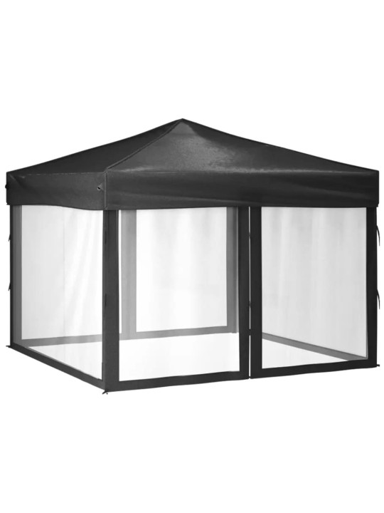 Saliekama nojume ar sienām, antracītpelēka, 3x3 m