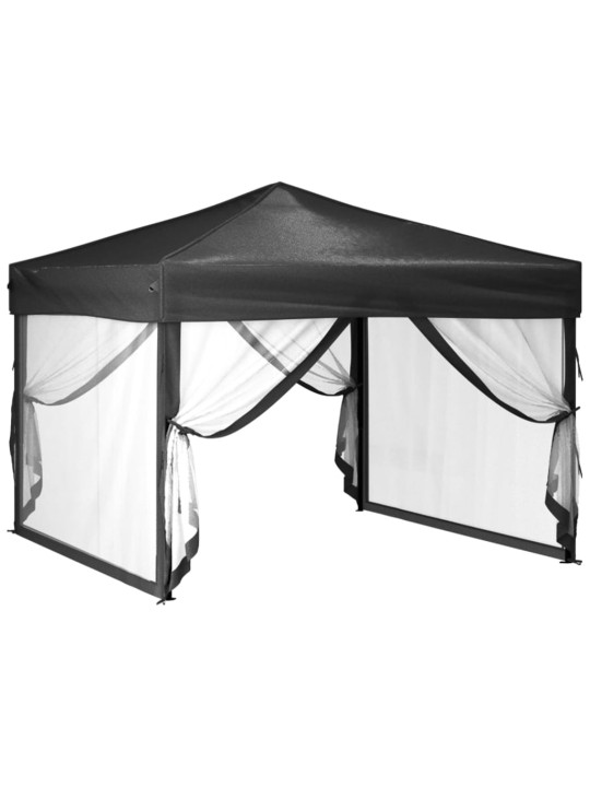 Saliekama nojume ar sienām, antracītpelēka, 3x3 m