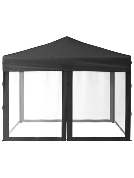 Saliekama nojume ar sienām, antracītpelēka, 3x3 m