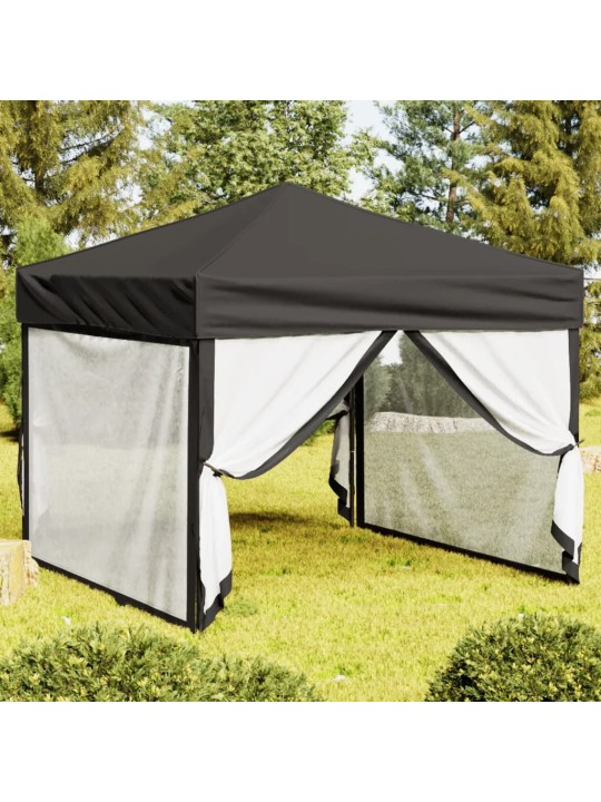 Saliekama nojume ar sienām, antracītpelēka, 3x3 m