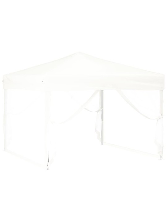 Saliekama nojume ar sienām, balta, 3x3 m
