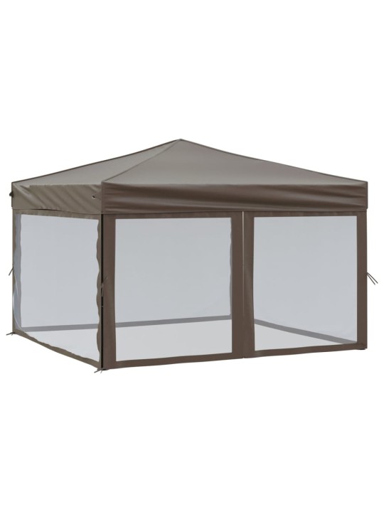 Saliekama nojume ar sienām, pelēkbrūna, 3x3 m