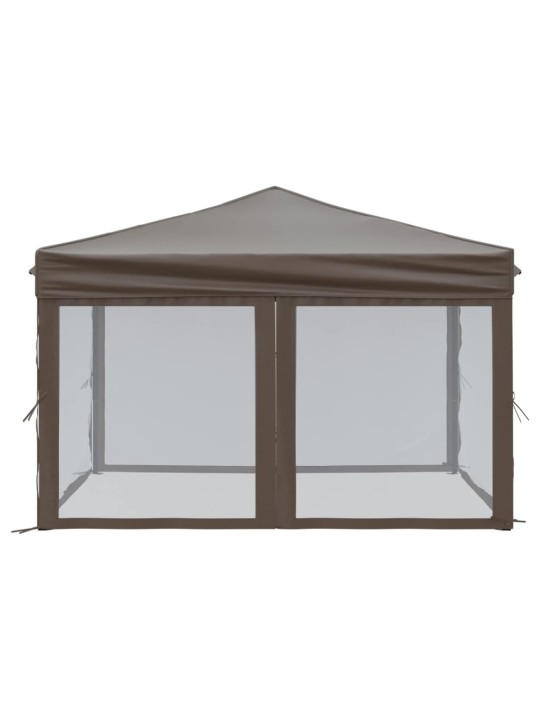 Saliekama nojume ar sienām, pelēkbrūna, 3x3 m