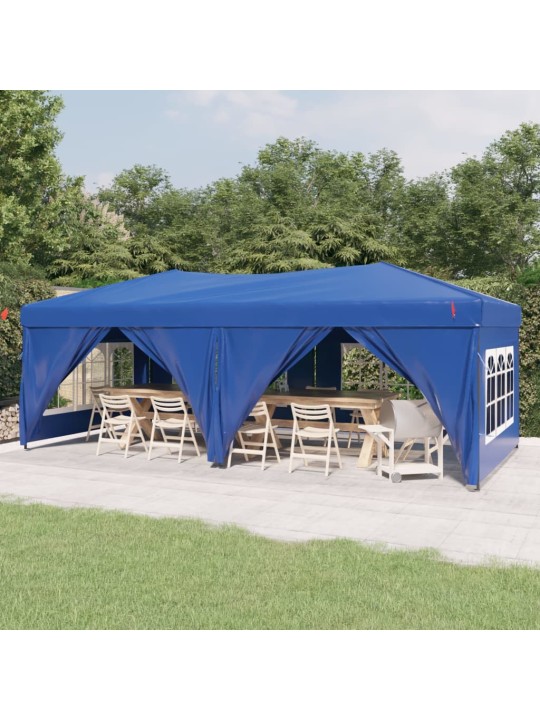 Saliekama nojume ar sienām, zila, 3x6 m