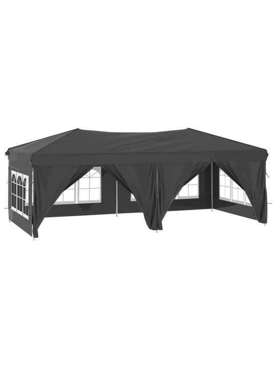Saliekama nojume ar sienām, antracītpelēka, 3x6 m