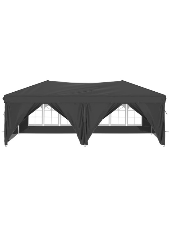 Saliekama nojume ar sienām, antracītpelēka, 3x6 m