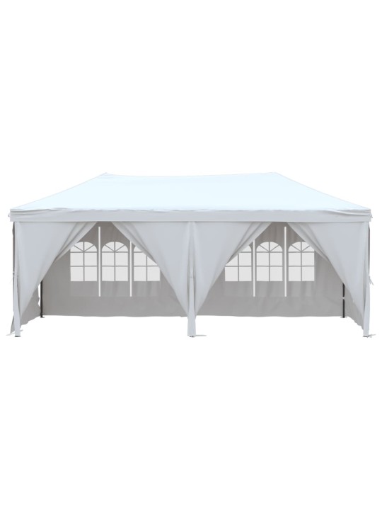 Saliekama nojume ar sienām, balta, 3x6 m