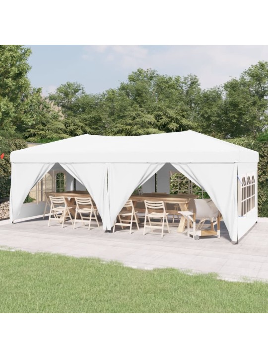 Saliekama nojume ar sienām, balta, 3x6 m