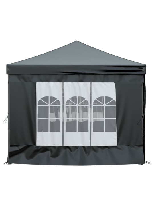 Saliekama nojume ar sienām, melna, 3x6 m