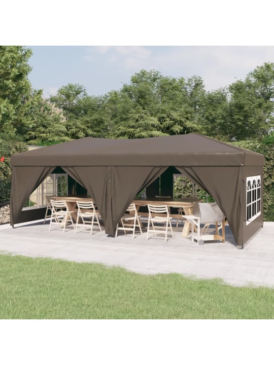 Saliekama nojume ar sienām, pelēkbrūna, 3x6 m
