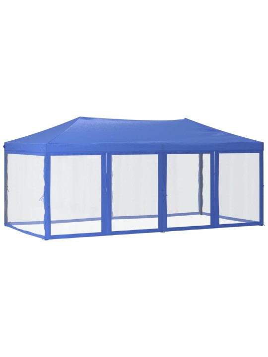 Saliekama nojume ar sienām, zila, 3x6 m