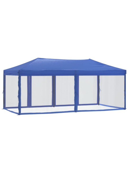 Saliekama nojume ar sienām, zila, 3x6 m