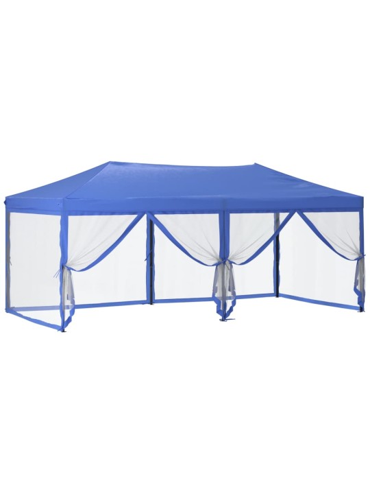 Saliekama nojume ar sienām, zila, 3x6 m