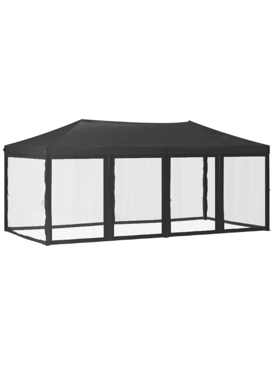Saliekama nojume ar sienām, antracītpelēka, 3x6 m