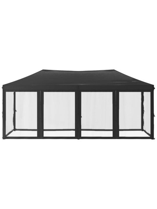 Saliekama nojume ar sienām, antracītpelēka, 3x6 m