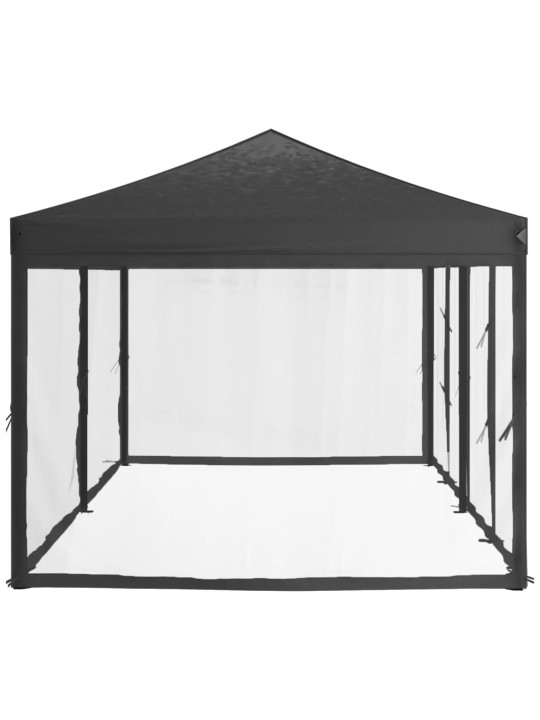 Saliekama nojume ar sienām, antracītpelēka, 3x6 m