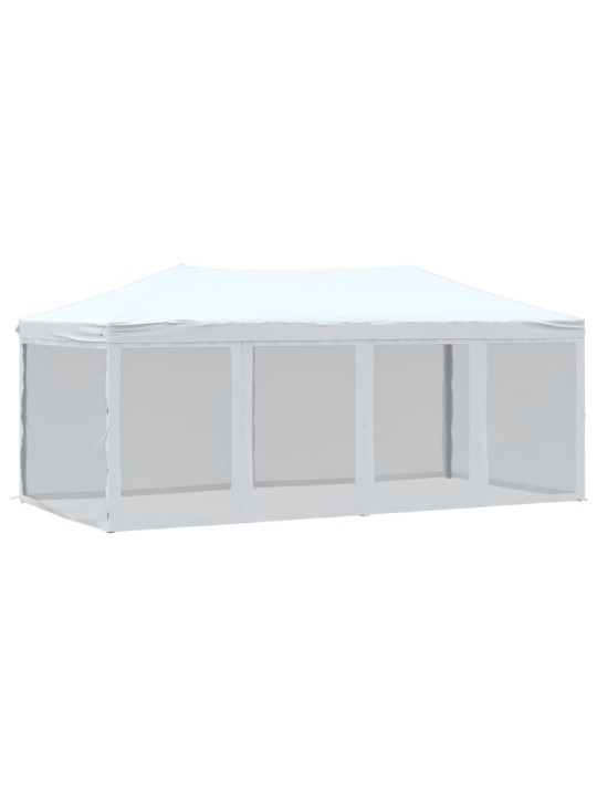 Saliekama nojume ar sienām, balta, 3x6 m