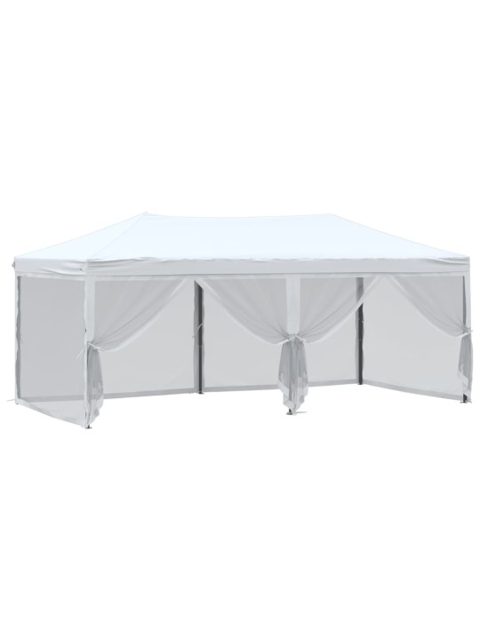 Saliekama nojume ar sienām, balta, 3x6 m