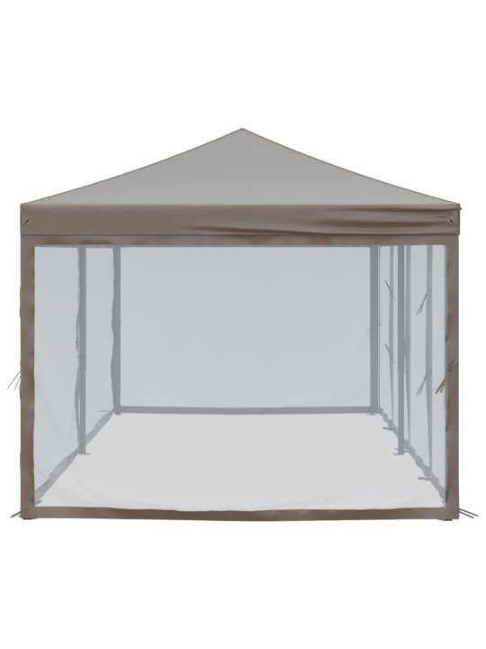 Saliekama nojume ar sienām, pelēkbrūna, 3x6 m