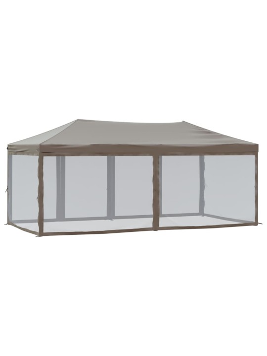 Saliekama nojume ar sienām, pelēkbrūna, 3x6 m