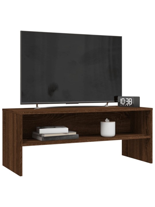 Tv skapītis, ozolkoka krāsa, 100x40x40 cm, inženierijas koks