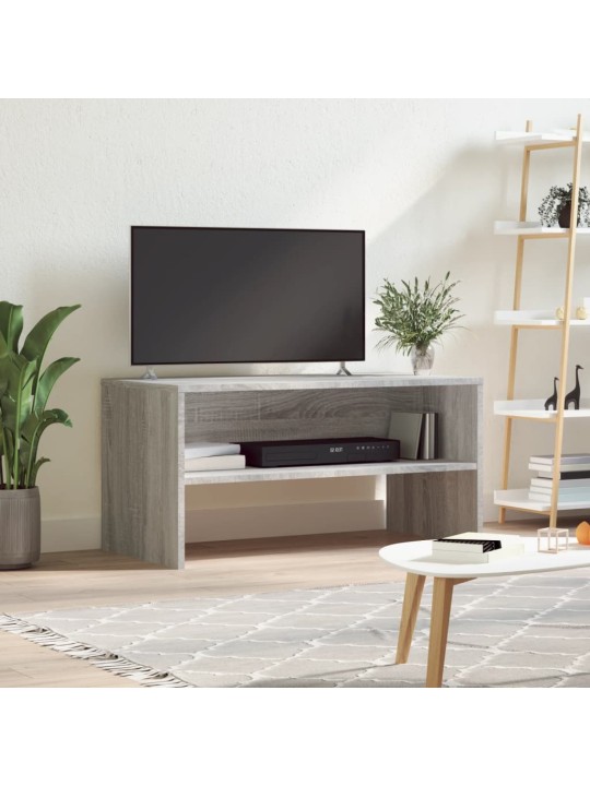 Tv skapītis, pelēka ozola krāsa, 80x40x40 cm, inženierijas koks