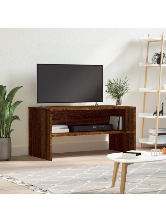 Tv skapītis, ozolkoka krāsa, 80x40x40 cm, inženierijas koks