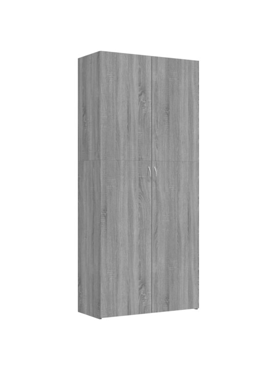 Apavu plaukts, pelēka ozola, 80x35,5x180 cm, inženierijas koks