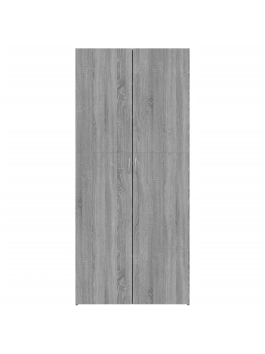 Apavu plaukts, pelēka ozola, 80x35,5x180 cm, inženierijas koks