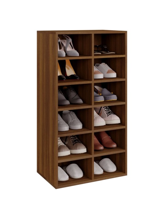 Apavu plaukts, koka krāsa, 54x34x100,5 cm, inženierijas koks