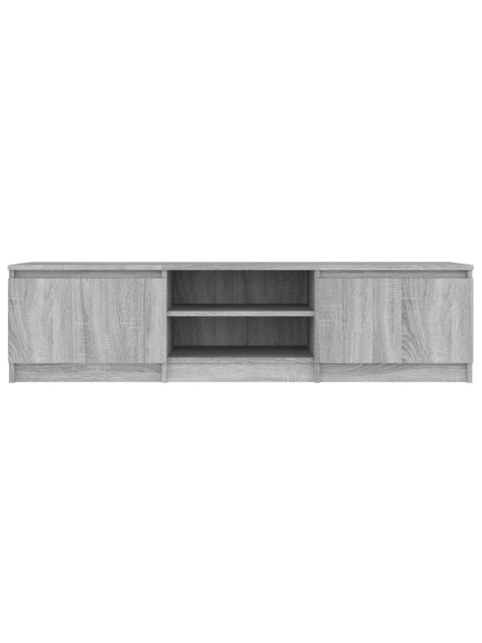 Tv skapītis, pelēka ozolkoka, 140x40x35,5 cm, inženierijas koks