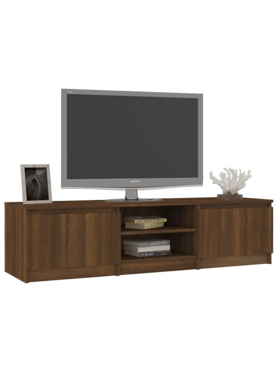 TV skapītis, brūna ozola, 140x40x35,5 cm, inženierijas koks