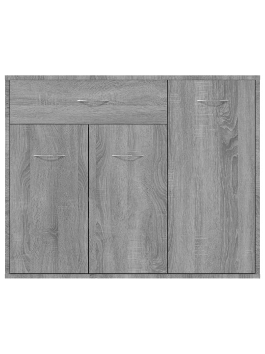 Kumode, pelēka ozolkoka krāsa, 88x30x70 cm, inženierijas koks