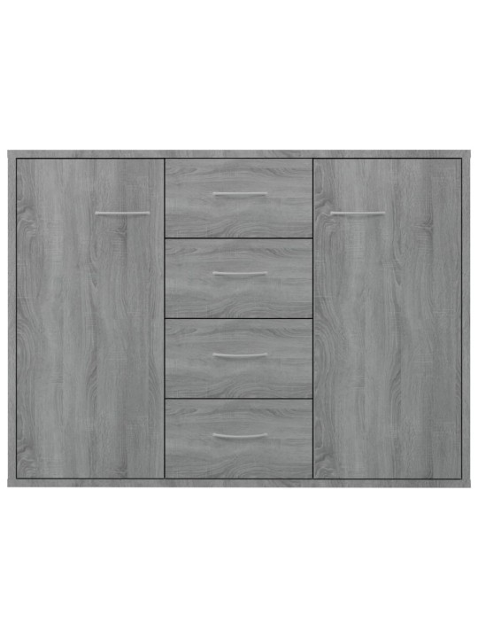 Kumode, pelēka ozolkoka krāsa, 88x30x65 cm, inženierijas koks