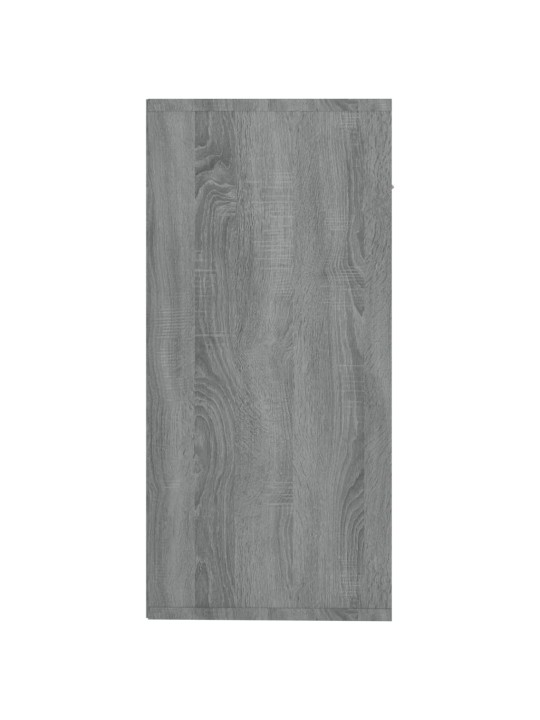 Kumode, pelēka ozolkoka krāsa, 88x30x65 cm, inženierijas koks