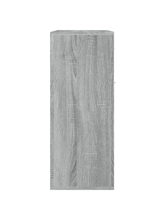Kumode, pelēka ozolkoka krāsa, 60x30x75 cm, inženierijas koks