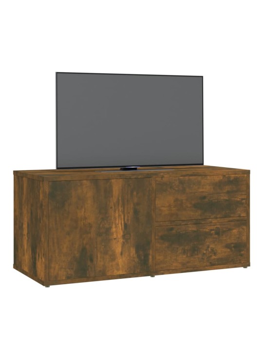 Tv skapītis, ozolkoka krāsa, 80x34x36 cm, inženierijas koks