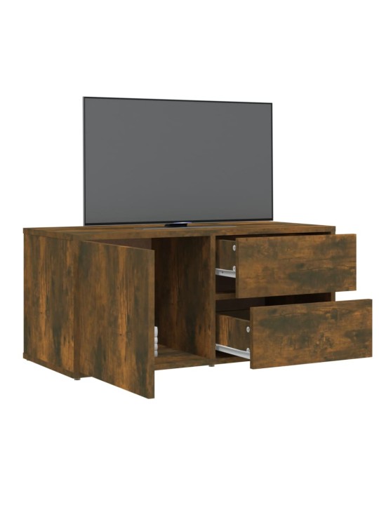 Tv skapītis, ozolkoka krāsa, 80x34x36 cm, inženierijas koks