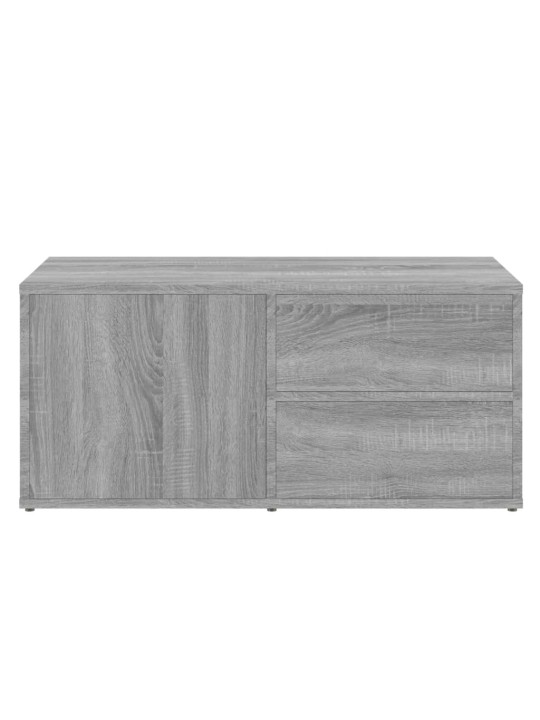 Tv skapītis, pelēka ozolkoka, 80x34x36 cm, inženierijas koks