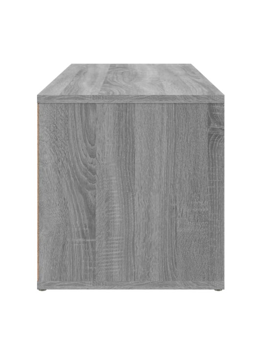 Tv skapītis, pelēka ozolkoka, 80x34x36 cm, inženierijas koks