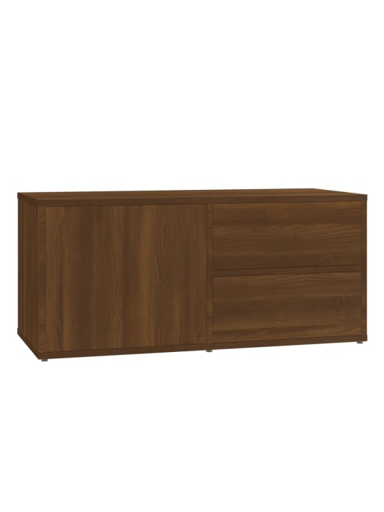 Tv skapītis, ozolkoka krāsa, 80x34x36 cm, inženierijas koks