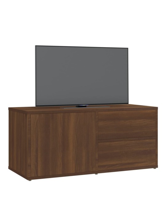 Tv skapītis, ozolkoka krāsa, 80x34x36 cm, inženierijas koks