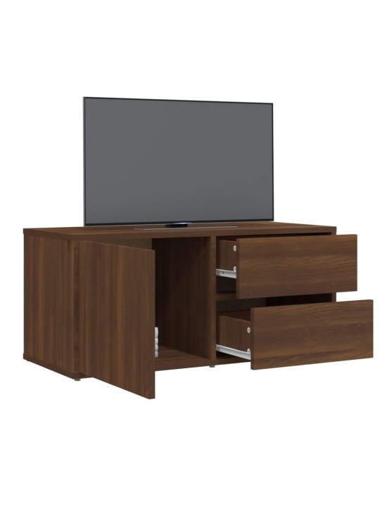 Tv skapītis, ozolkoka krāsa, 80x34x36 cm, inženierijas koks