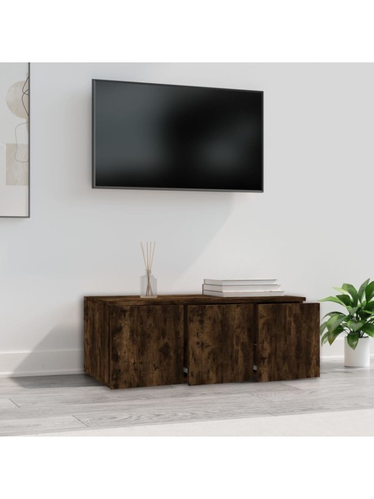 Tv skapītis, ozolkoka krāsa, 80x34x30 cm, inženierijas koks