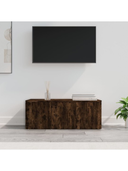 Tv skapītis, ozolkoka krāsa, 80x34x30 cm, inženierijas koks