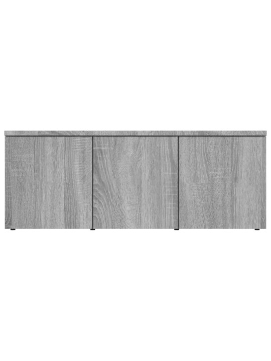 Tv skapītis, pelēka ozolkoka, 80x34x30 cm, inženierijas koks