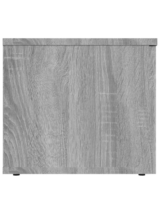 Tv skapītis, pelēka ozolkoka, 80x34x30 cm, inženierijas koks