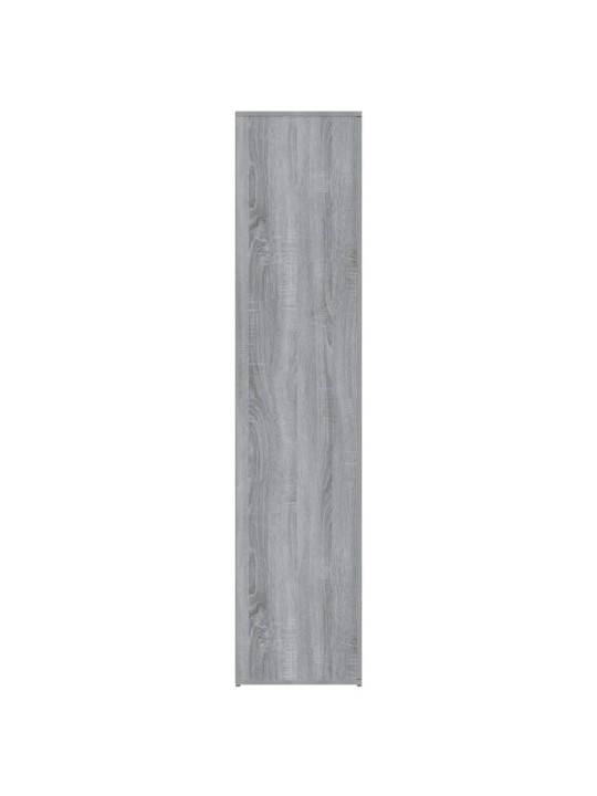 Apavu skapis, pelēka ozolkoka, 80x39x178 cm, inženierijas koks