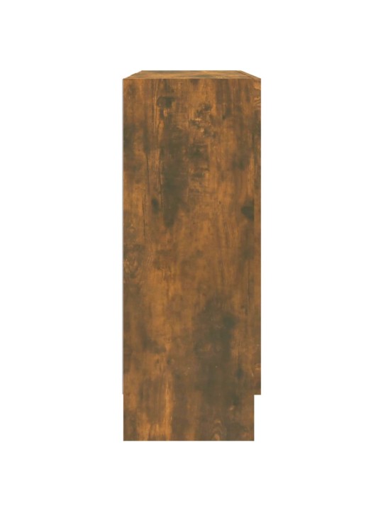 Vitrīnas skapis, ozola krāsa, 82,5x30,5x80cm, inženierijas koks